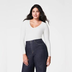 SPANX Long Sleeve V-Neck Top NWT